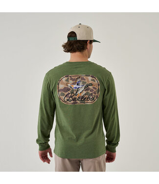 Burlebo Ducks Flying In Olive Long Sleeve Tee