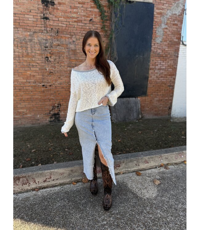 The Contrast Sweater ST1758