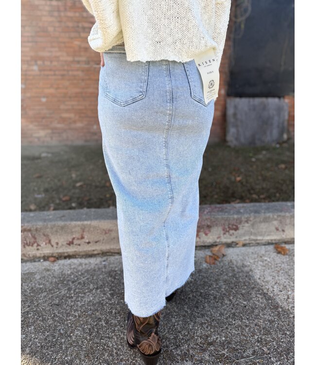 High Rise Crossover Maxi Skirt RDS6198