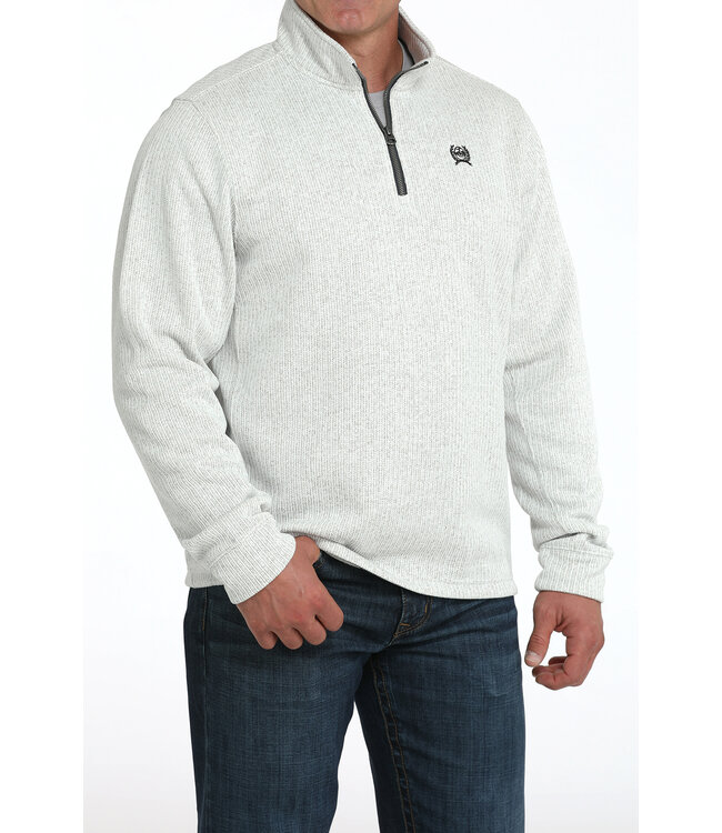 MWK1080018 GRY 1/4 Zip Sweater