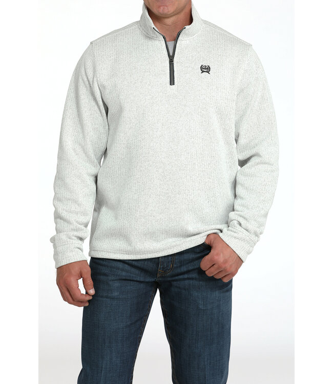 MWK1080018 GRY 1/4 Zip Sweater