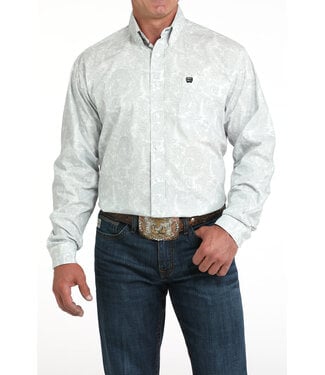 cinch MTW1105984 Mens LS White