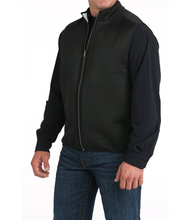 MWV1925001 BLK Reversible Knit Vest