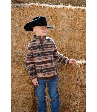 cinch MWK7590020 BRN Snap Fleece Pullover