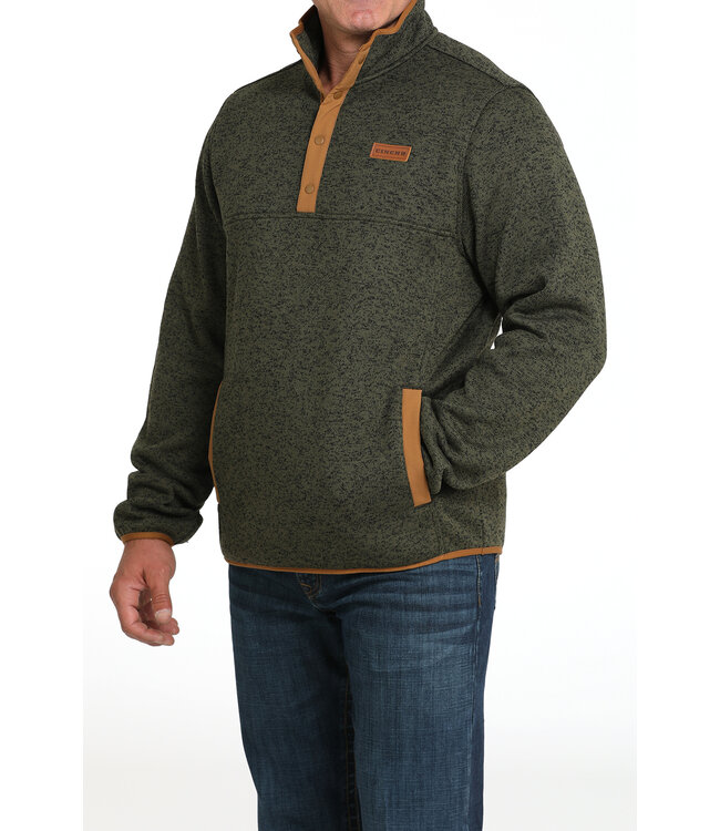 MWK1534009 Olive Fleece Pullover