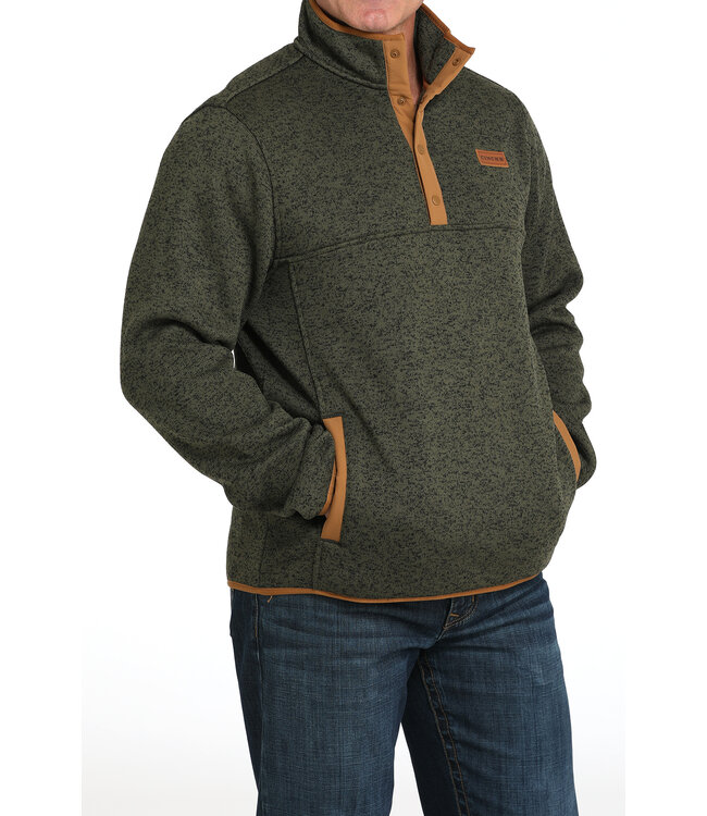 MWK1534009 Olive Fleece Pullover