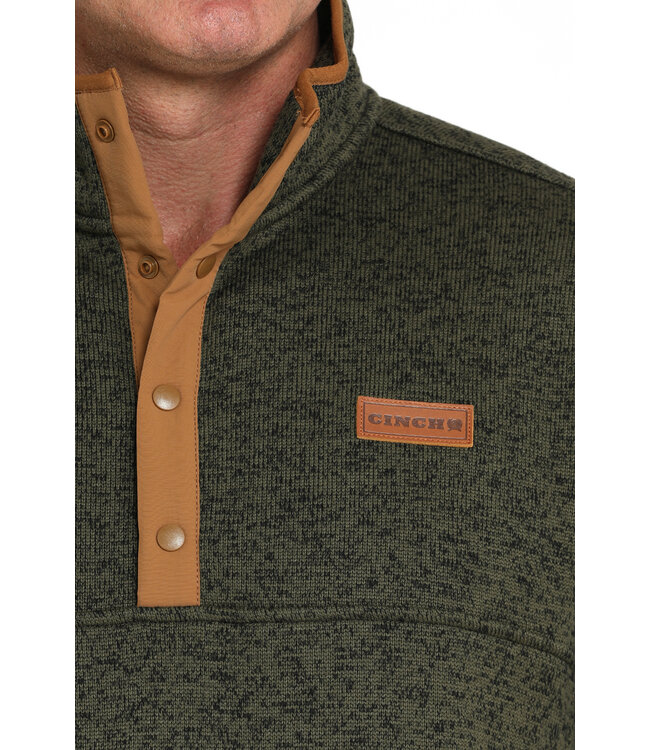 MWK1534009 Olive Fleece Pullover
