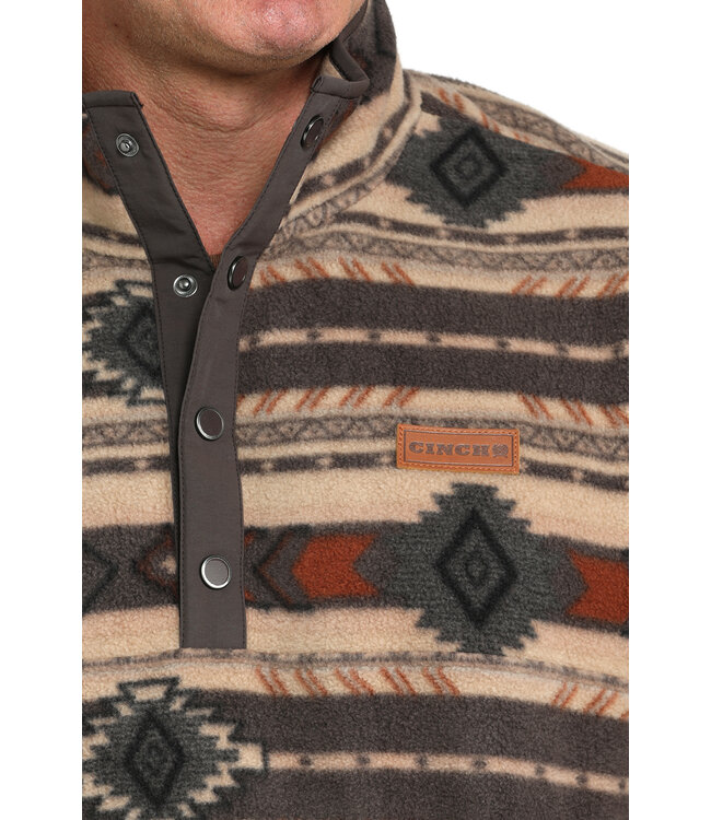 MWK1514027 BRN Fleece Pullover