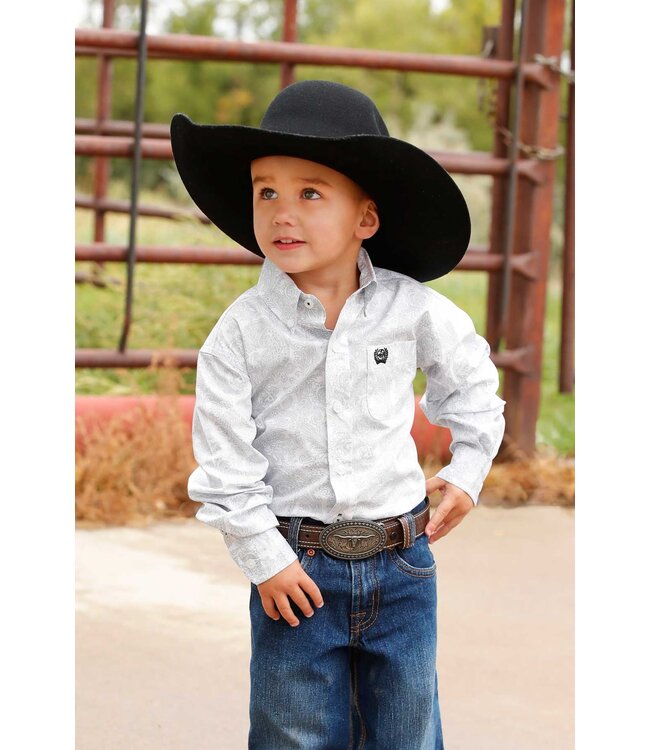 MTW7061393 Boys Toddler LS White