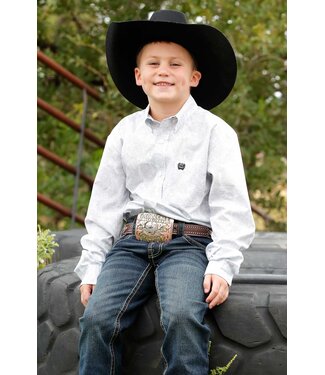 cinch MTW7060393 Boys LS Print White