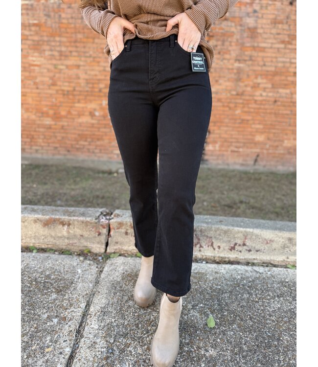 Tummy Control High Rise Crop Straight Pants RDP5916