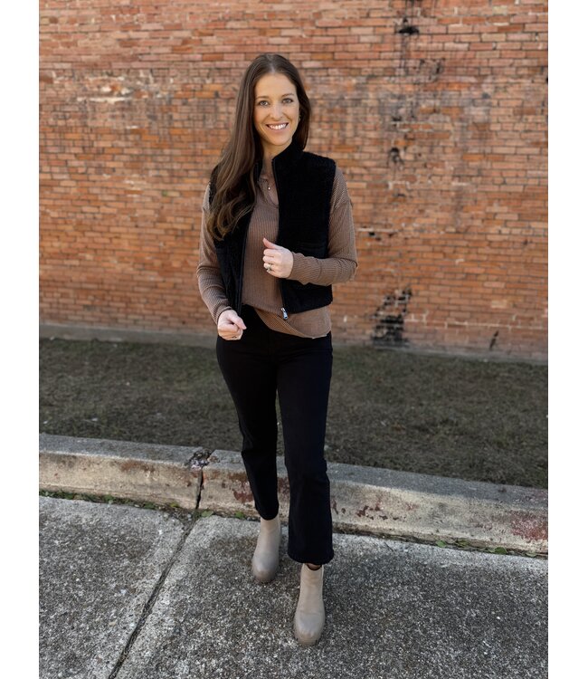 FLEECE ZIP UP VEST 1010