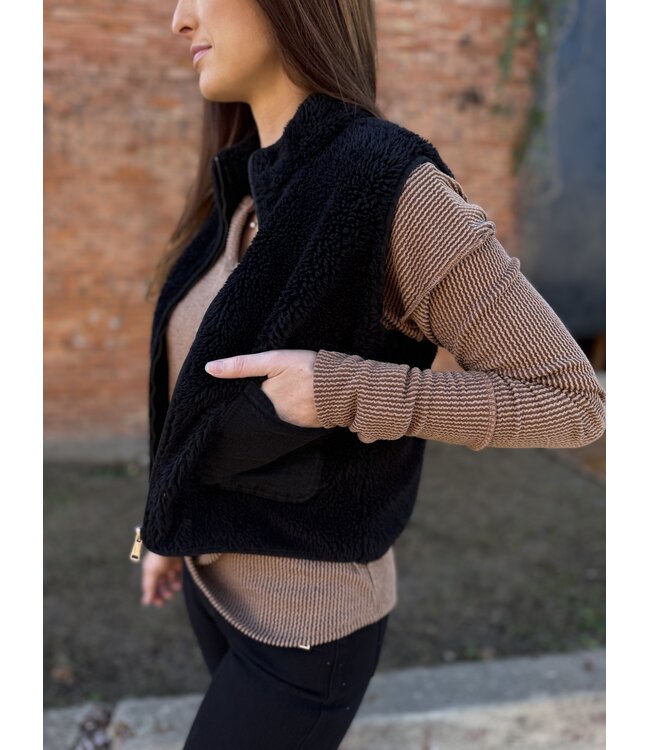 FLEECE ZIP UP VEST 1010