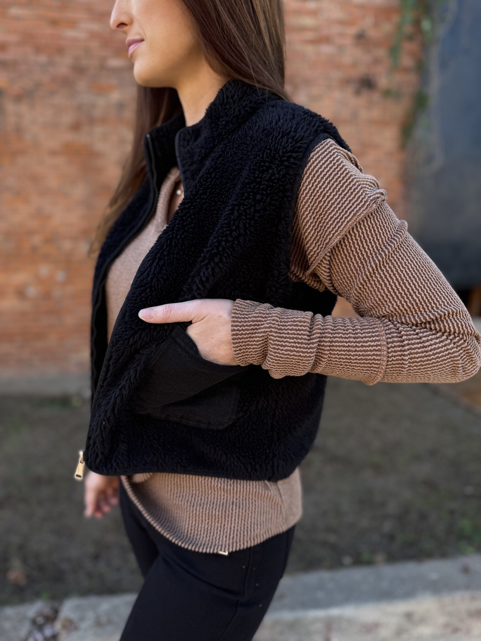 FLEECE ZIP UP VEST 1010 - Diamond T Outfitters