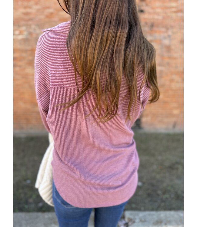 The Marsala Button Down T4806