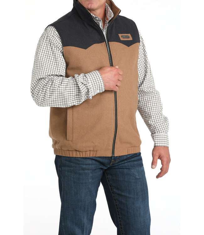 MWV1543014 BRN CC Blanket Vest