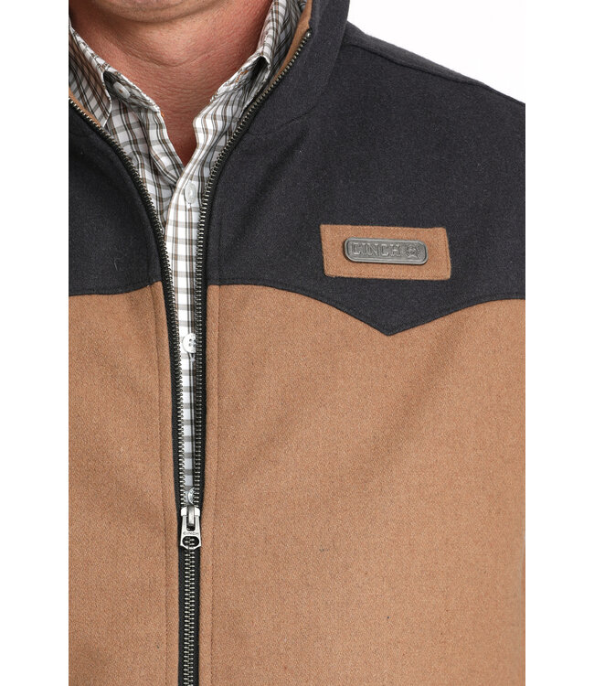 MWV1543014 BRN CC Blanket Vest