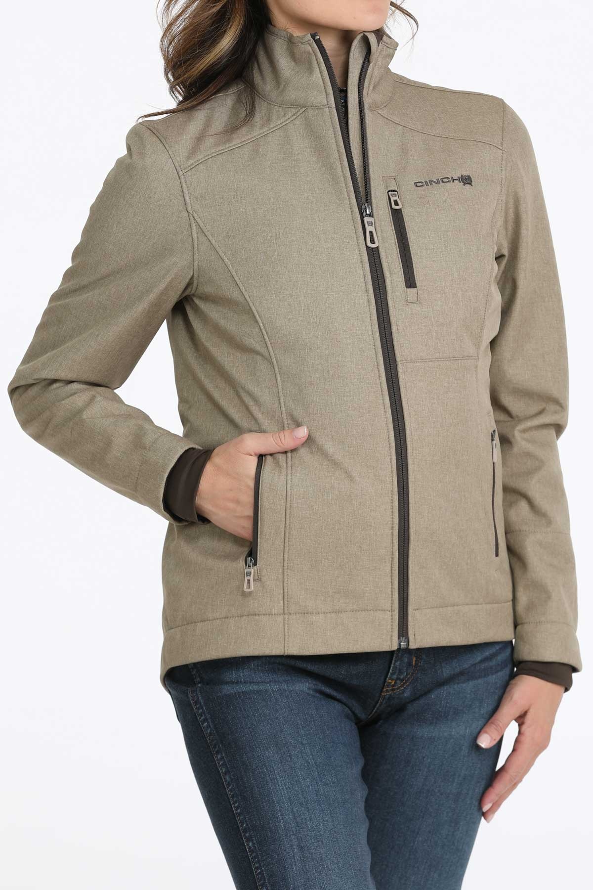 MAJ9856005 Heather Bonded Jacket - Diamond T Outfitters