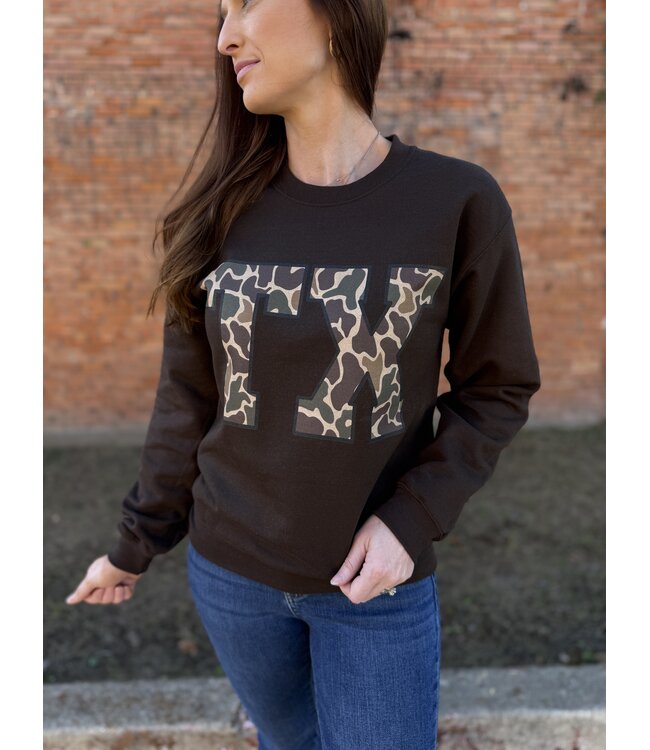 TX Duck Camo Crewneck