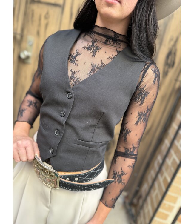 Mesh Blouse - Long Sleeve Lace Top For Women
