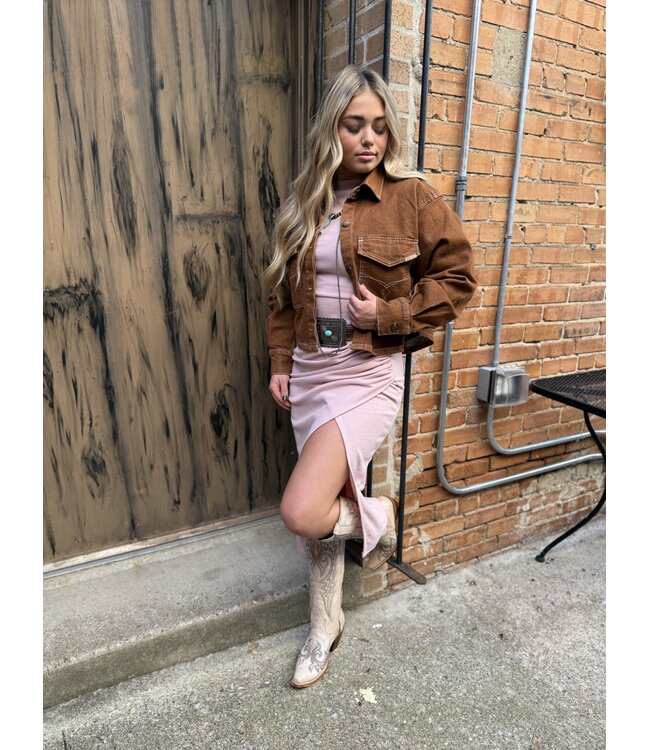 10063166 WMS Cropped Denim Jacket