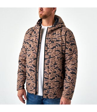 Burlebo Mens Puffer Jacket Gauge Camo