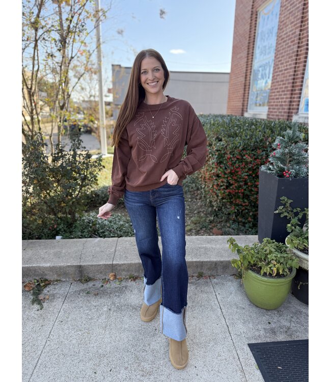 BW91T07780 Ladies Sweatshirt Brown