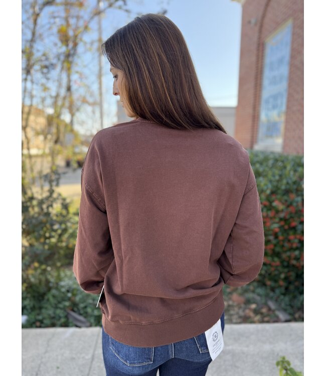 BW91T07780 Ladies Sweatshirt Brown