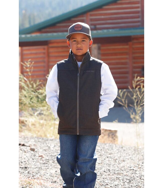 MWV5160003 BRN Boys Bonded Vest
