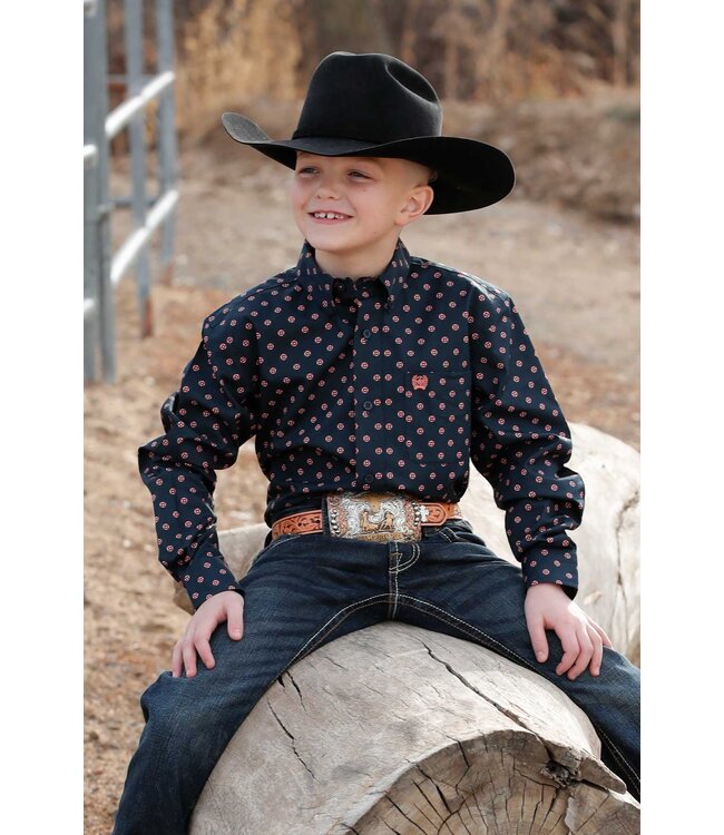 MTW7060401 Boys LS Button Navy