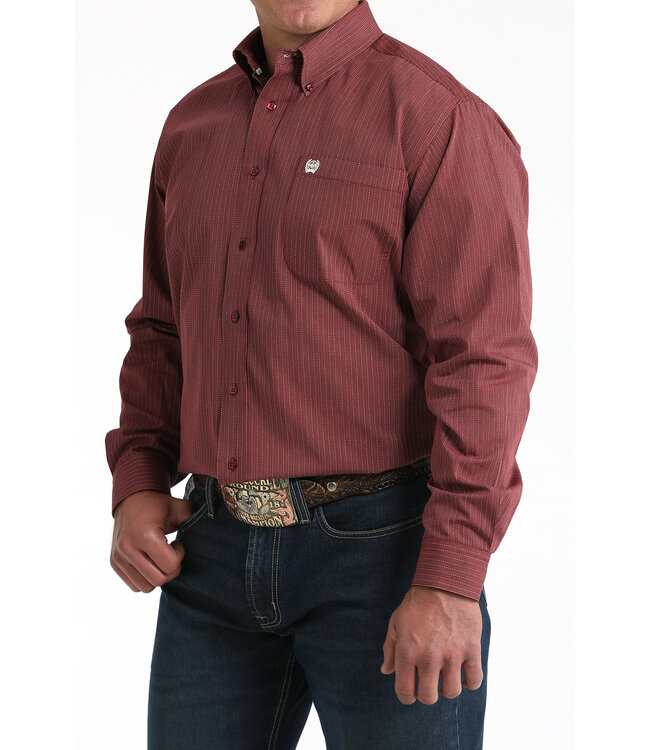 MTW1106026 LS Button Burgundy