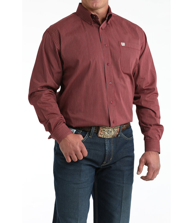 MTW1106026 LS Button Burgundy