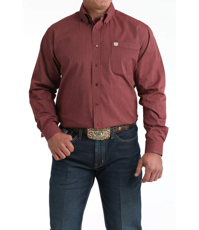 MTW1106026 LS Button Burgundy