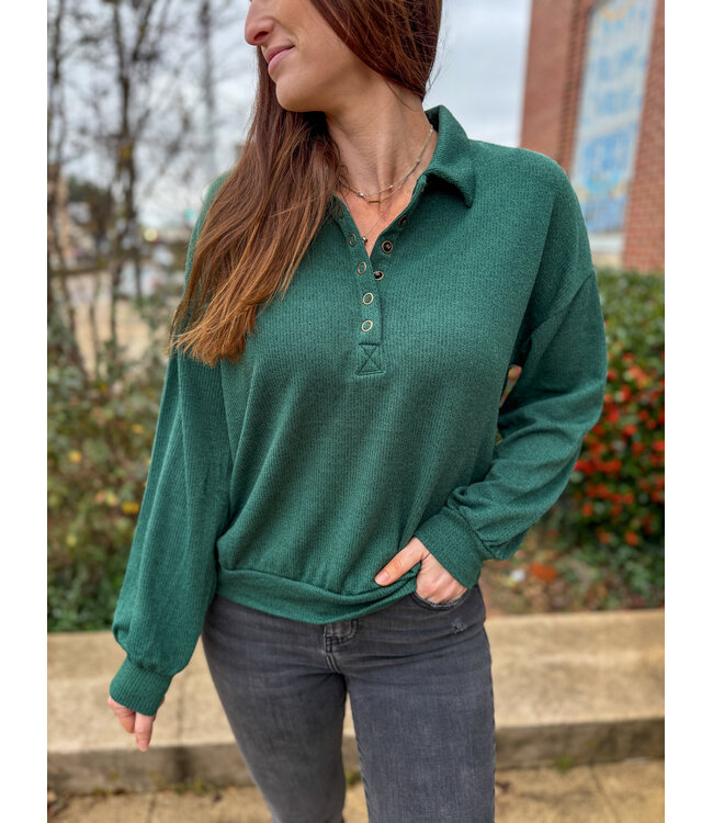 The Noelle Collared Top 1050