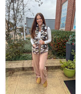 In Loom Printed Teddy Vest IL2205