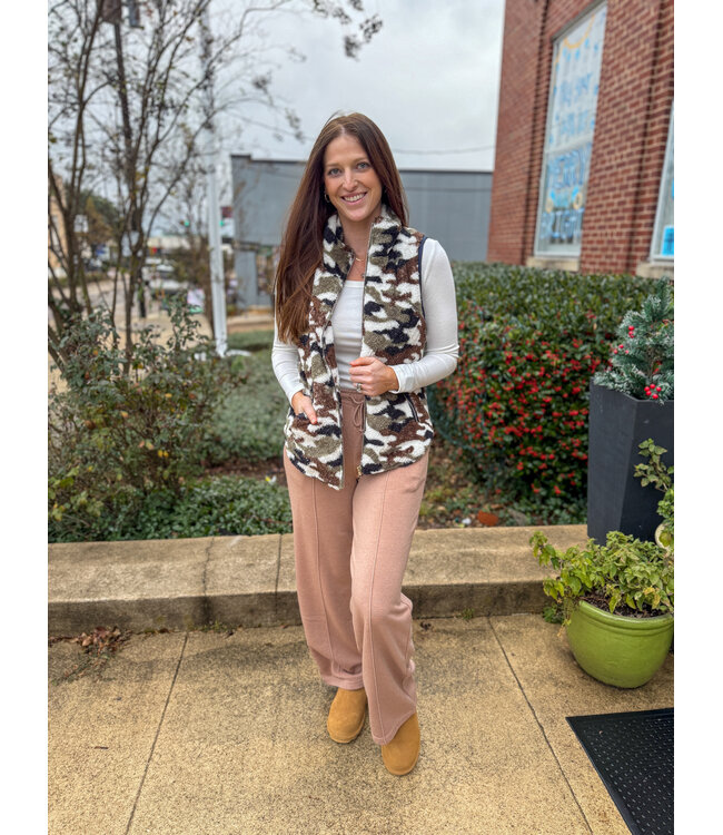 Printed Teddy Vest IL2205