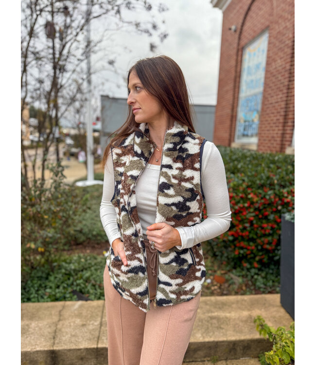 Printed Teddy Vest IL2205