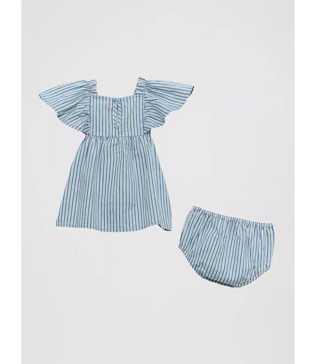 112374988 West Baby Girl Denim Dress