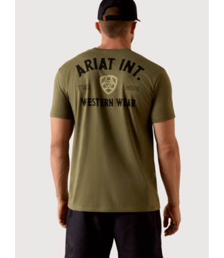 Ariat Intl 10073962 NS ARIAT OUTLINE SHOP SS TSHRT MLTRYHTH