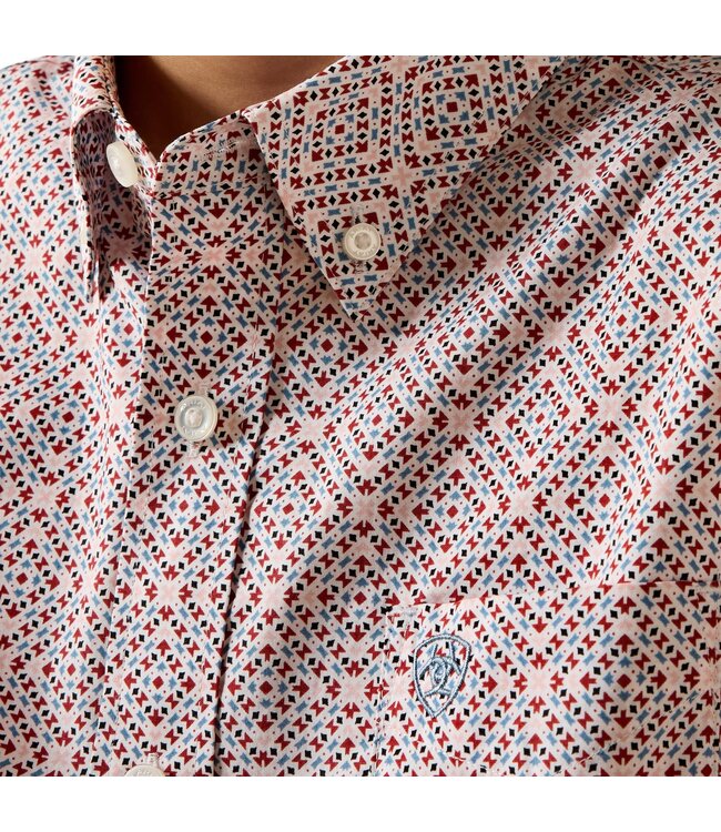 10071174 BOYS JAYSON LS SHRT WHT SWSTRN GEO PRT