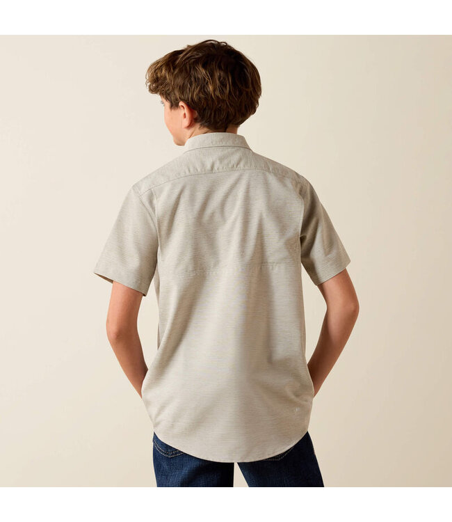 10071694 BOYS VENTEK OUTBOUND HEATHER SS SHRT GRN