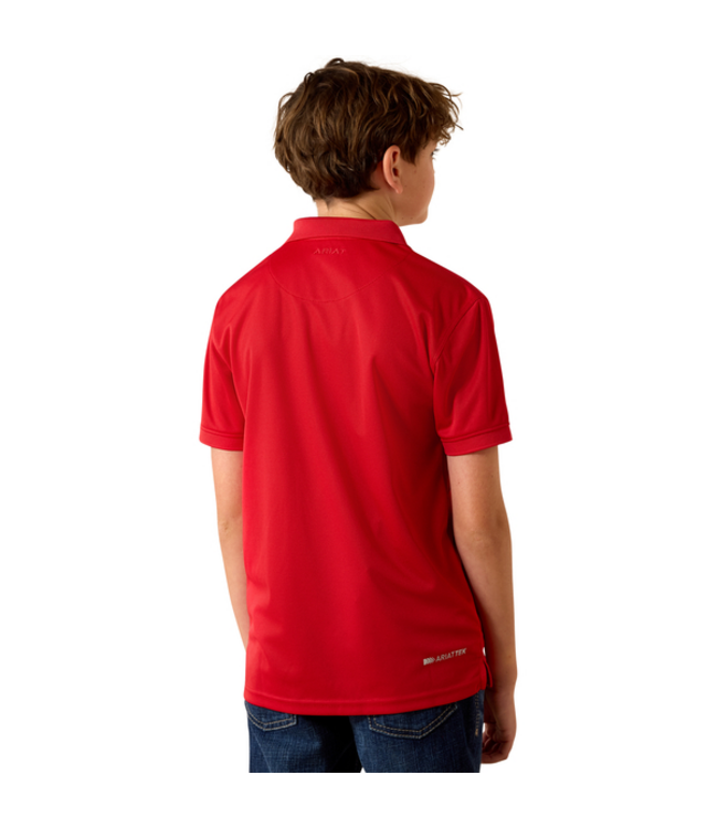 10071421 BOYS TEK SS POLO SCRLT