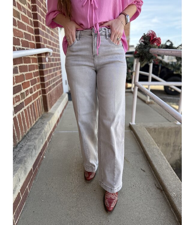 Light Grey Slouchy Baggy Jeans PG21584