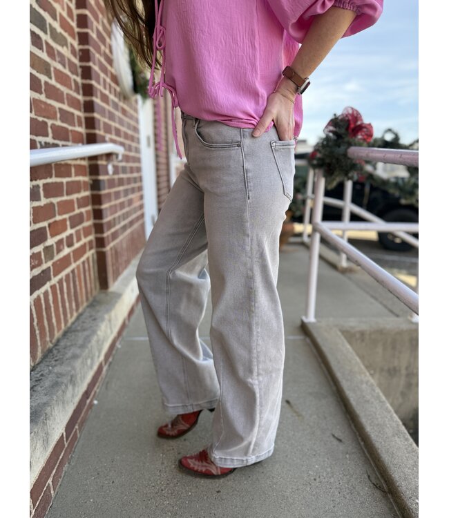 Light Grey Slouchy Baggy Jeans PG21584