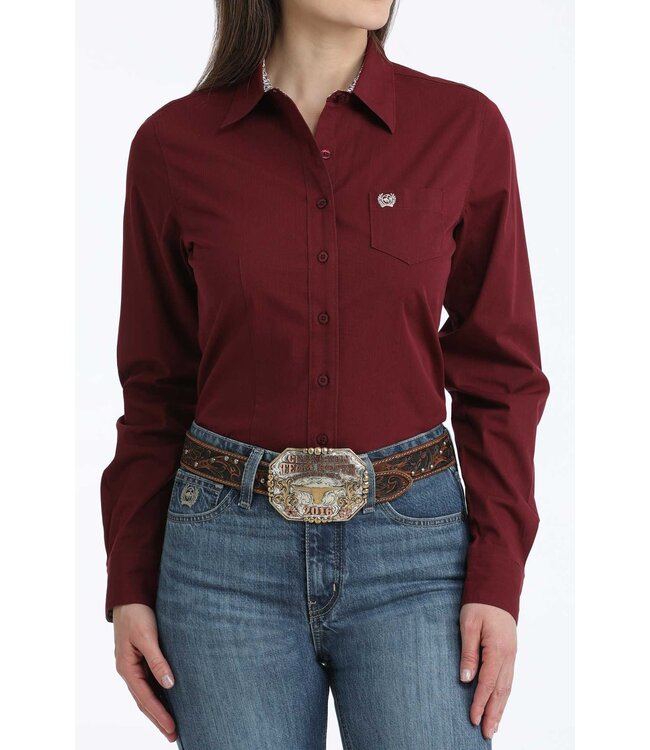 MSW9164262 Ladies LS Burgundy