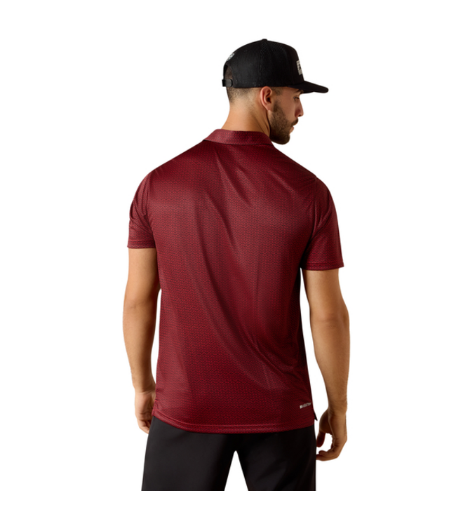 10071092 MNS ALL OVER PRT FTD SS POLO CHLPR TGEO