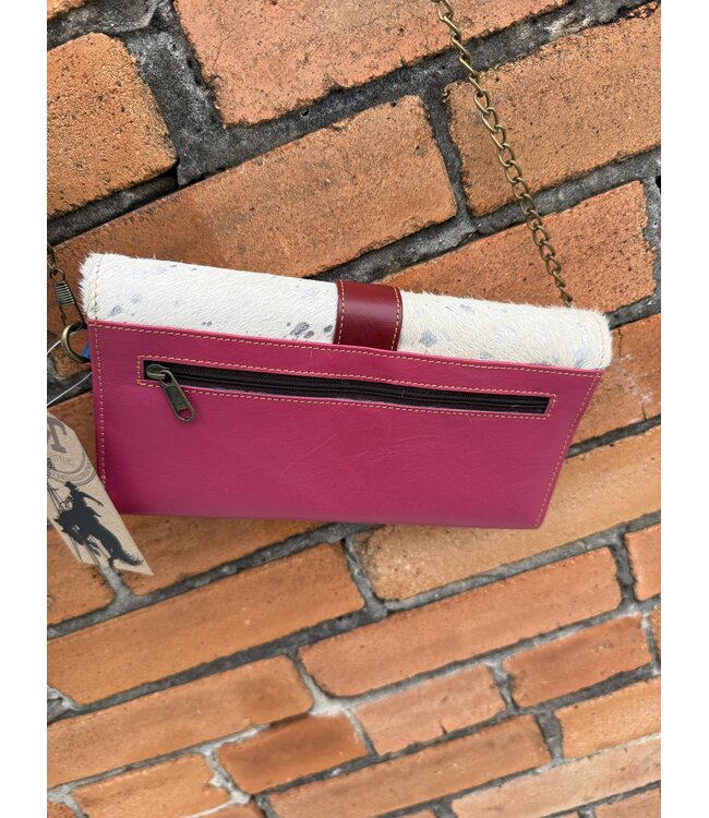 The Mix Media Chain Bag Pink