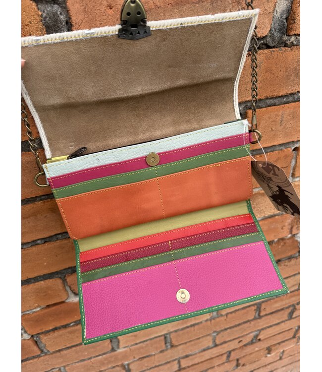 The Mix Media Chain Bag Green