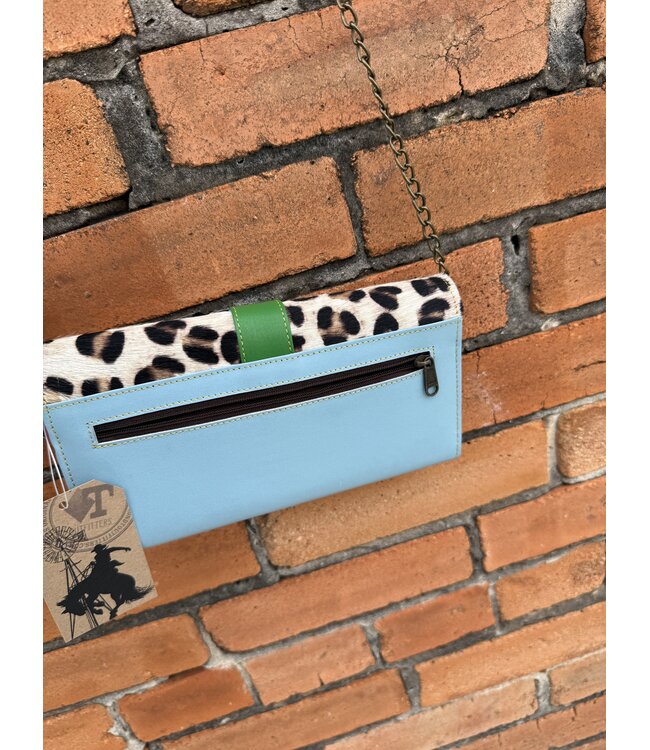 The Mix Media Chain Bag Blue