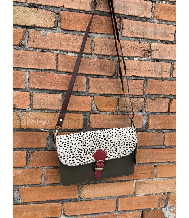 Off The Chart Crossbody Dot Olive